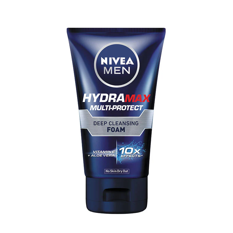 NIVEA FOR MEN HYDRA MAX MULTI-PROTECT DEEP CLEANSING FACIAL FOAM 100ML