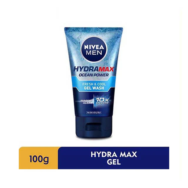 NIVEA FOR MEN HYDRA MAX OCEAN POWER FRESH & COOL FACIAL WASH GEL 100ML