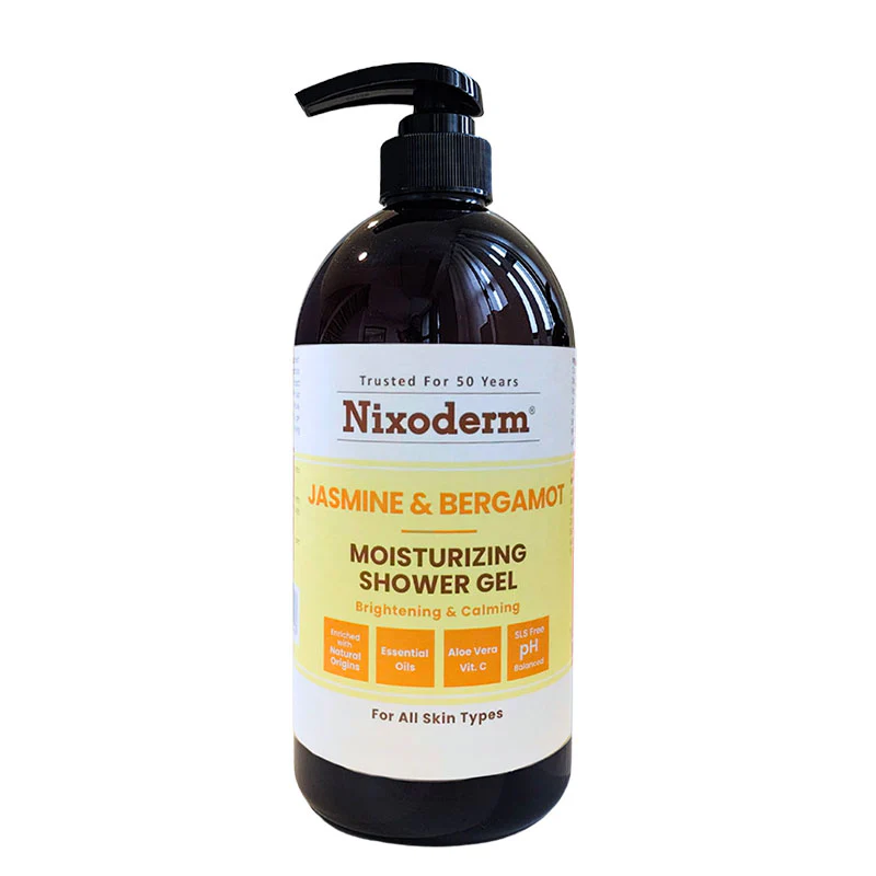 NIXODERM MOISTURIZING SHOWER GEL JASMINE & BERGAMOT 1L