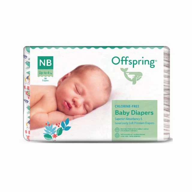 OFFSPRING FASHION TAPE DIAPERS NEW BORN 56S