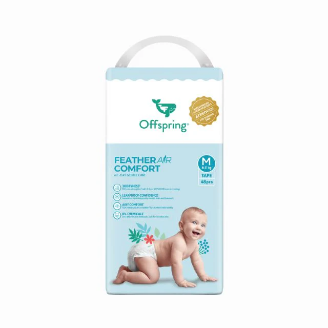 OFFSPRING FEATHER AIR COMFORT TAPE DIAPER M 48S