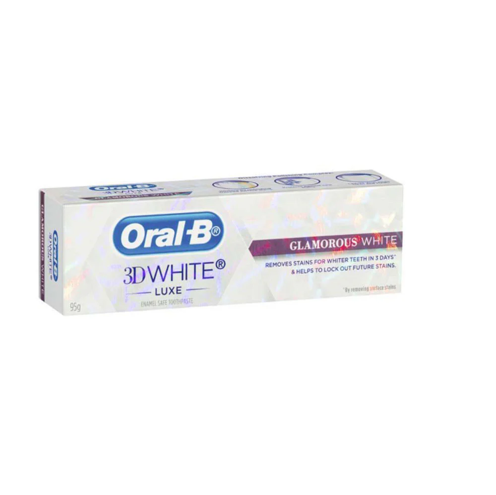 ORAL B 3D WHITE GLAMOROUS WHITE TOOTHPASTE 95G