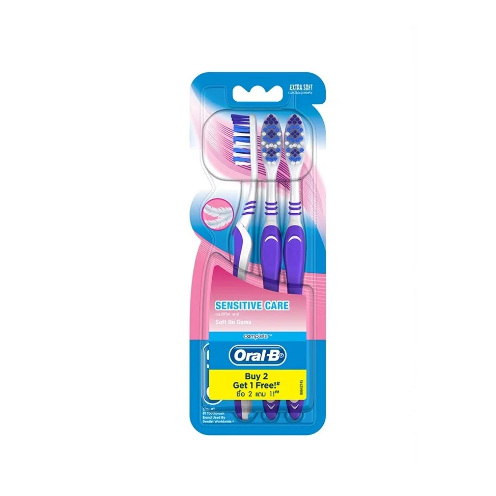 ORAL B TOOTHBRUSH COMPLETE SENSITIVE CARE 3S