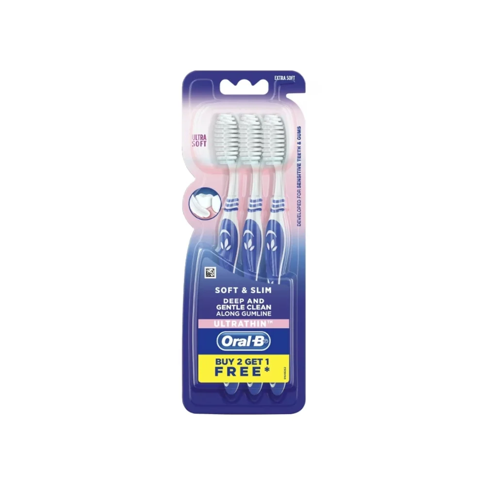 ORAL-B TOOTHBRUSH ULTRATHIN SOFT AND SLIM 3S