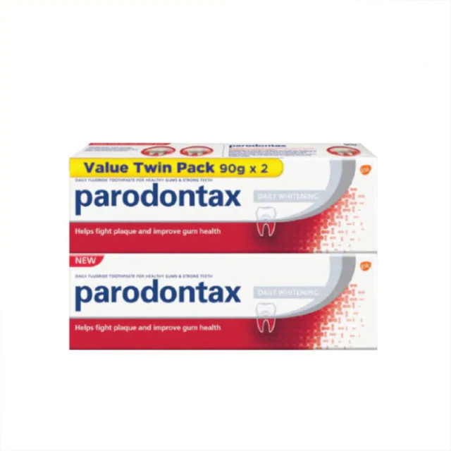 PARODONTAX DAILY FLUORIDE WHITENING TOOTHPASTE 90G 2S