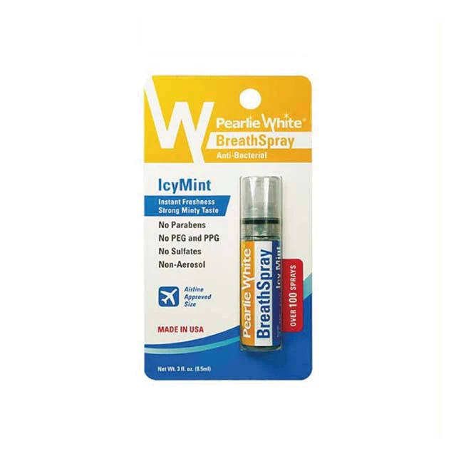 PEARLIE WHITE BREATH SPRAY ANTI BACTERIAL ICY MINT 8.5ML