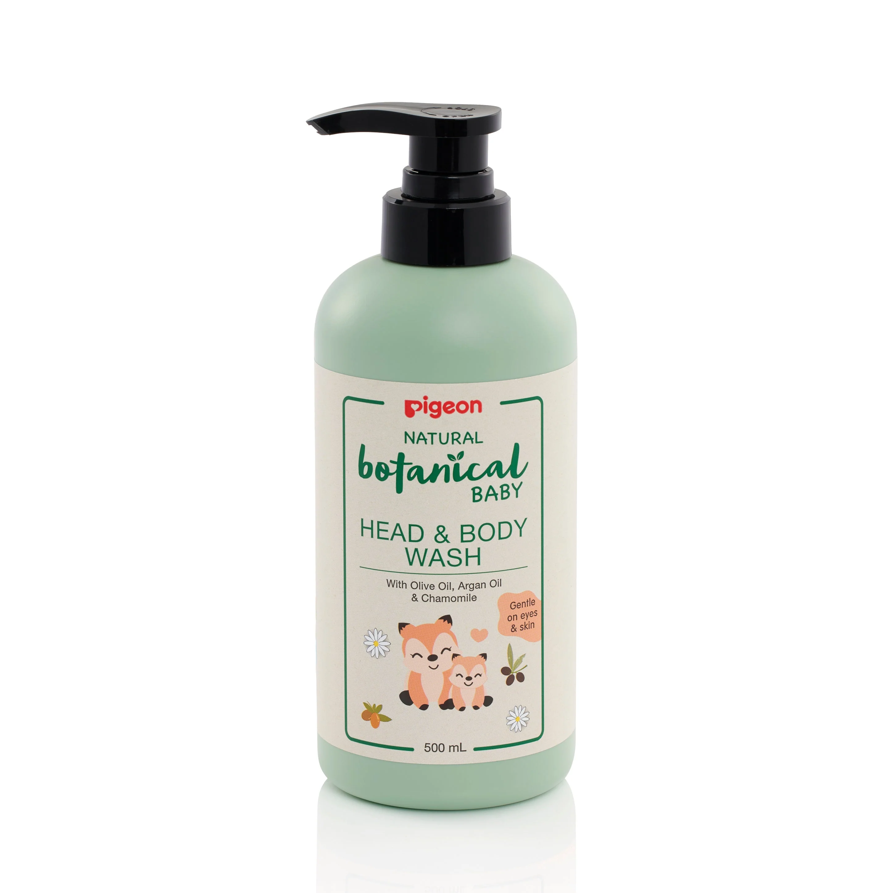 PIGEON NATURAL BOTANICAL BABY HEAD & BODY WASH 500ML (PG78410)