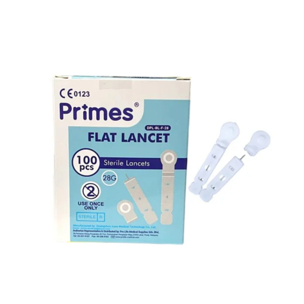 PRIMES FLAT LANCET 28G 100S