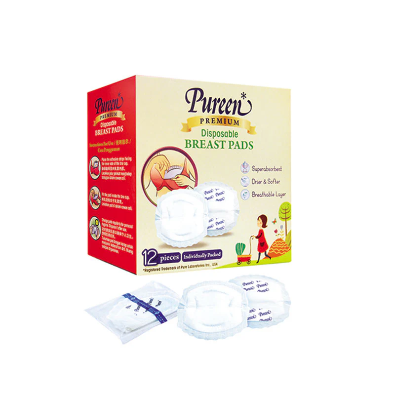 PUREEN DISPOSABLE NURSING PAD 12S