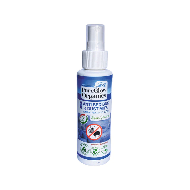 PUREGLOW ORGANICS 2IN1 ANTI BED BUG & DUST MITE 100ML