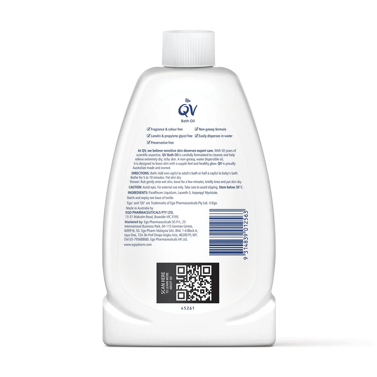 QV BATH OIL 500ML - Image 2