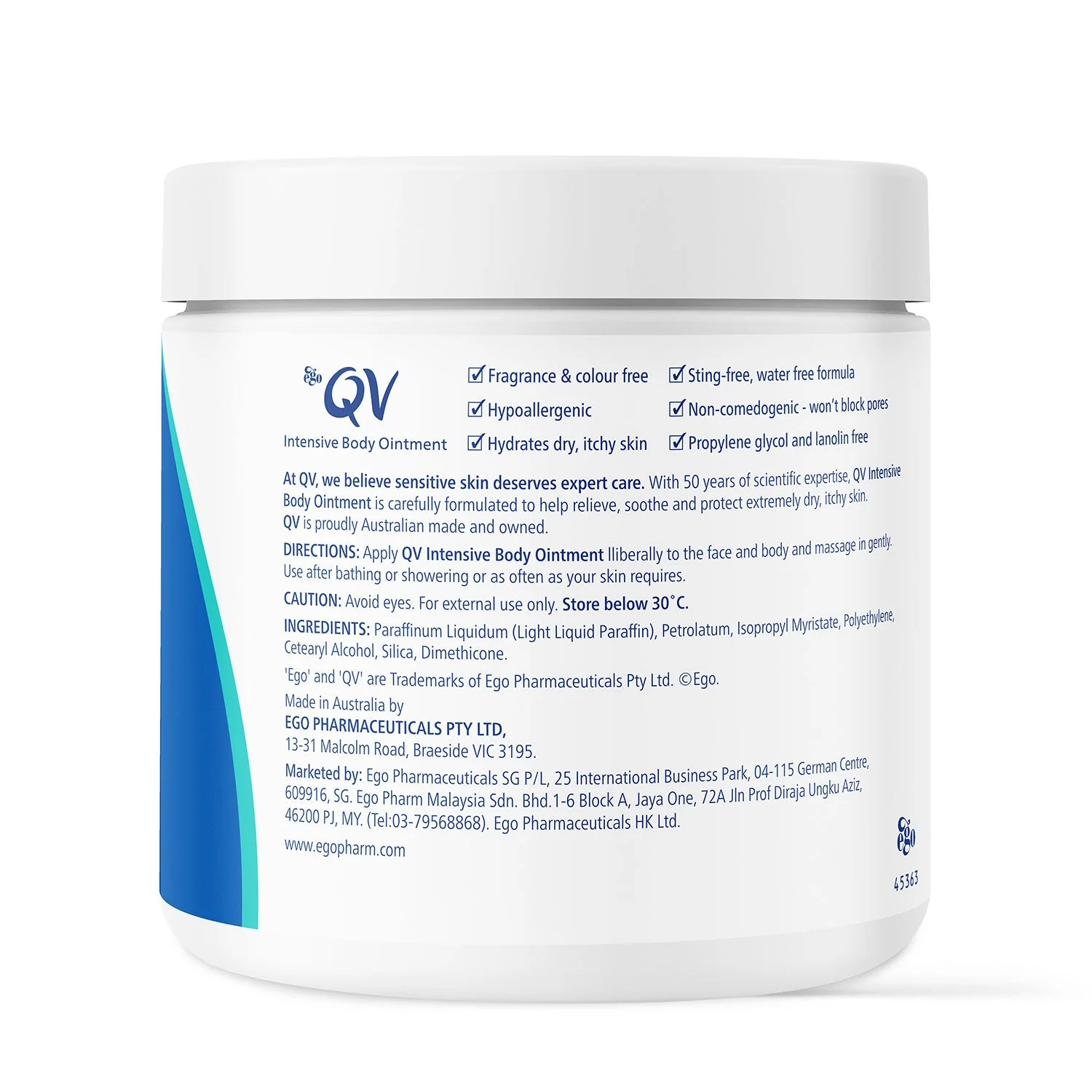 QV INTENSIVE BODY OINTMENT 45OG - Image 2