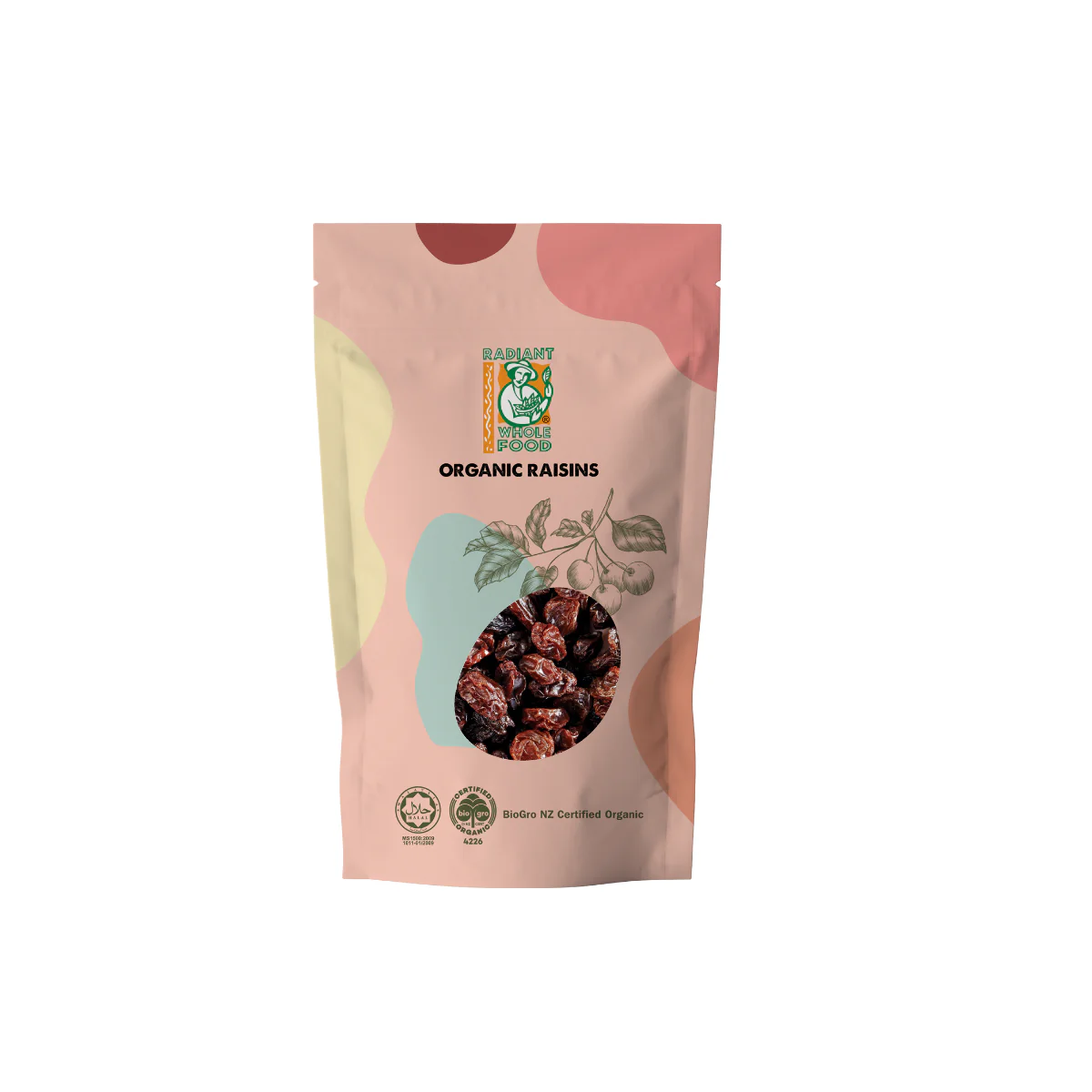 RADIANT ORGANIC RAISINS 250G
