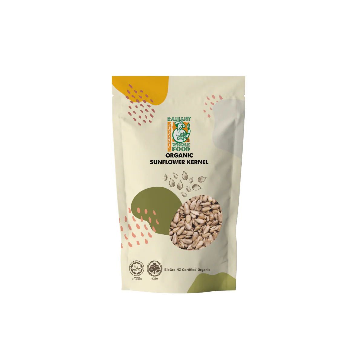 RADIANT ORGANIC SUNFLOWER KERNEL 200G