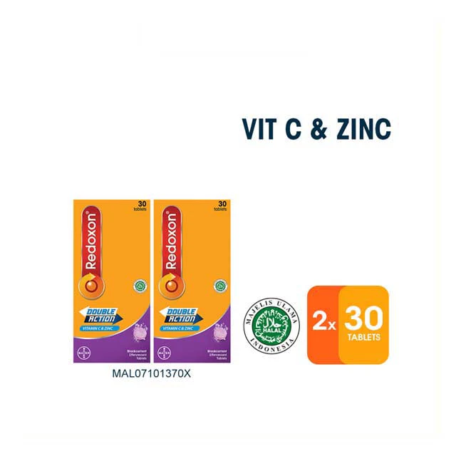 REDOXON EFFERVESCENT DOUBLE ACTION BLACKCURRANT 30SX2