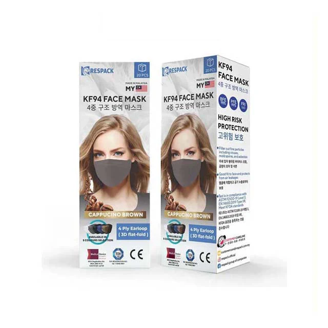 RESPACK KF94 FACE MASK CAPPUCCINO 20S