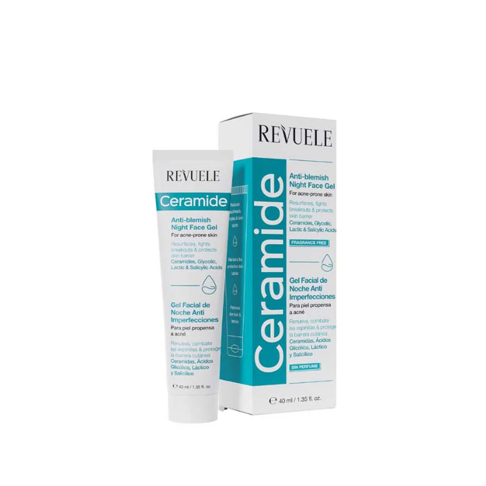 REVUELE CERAMIDE ANTI-BLEMISH NIGHT FACE GEL 40ML