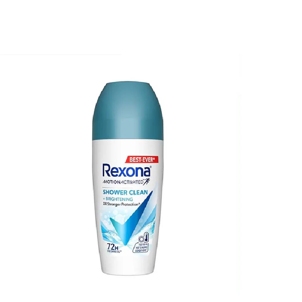 REXONA WOMEN DEODORANT ROLL ON MOTIONACTIVATED SHOWER CLEAN 45ML 2S
