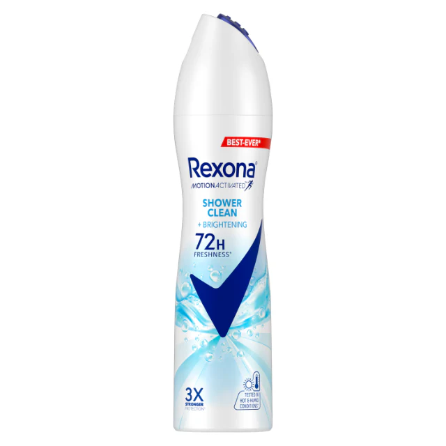 REXONA WOMEN DEODORANT SPRAY MOTIONACTIVATED SHOWER CLEAN 135ML
