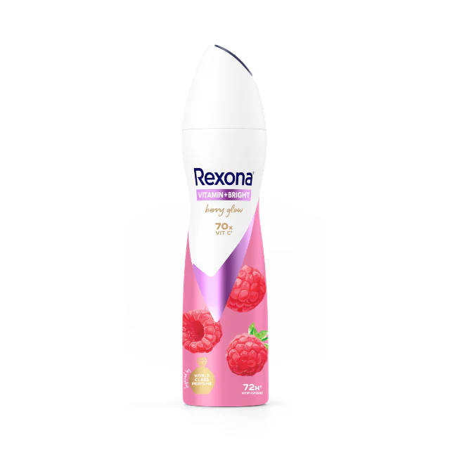 REXONA WOMEN DEODORANT SPRAY VITAMIN + BRIGHT BERRY GLOW 135ML