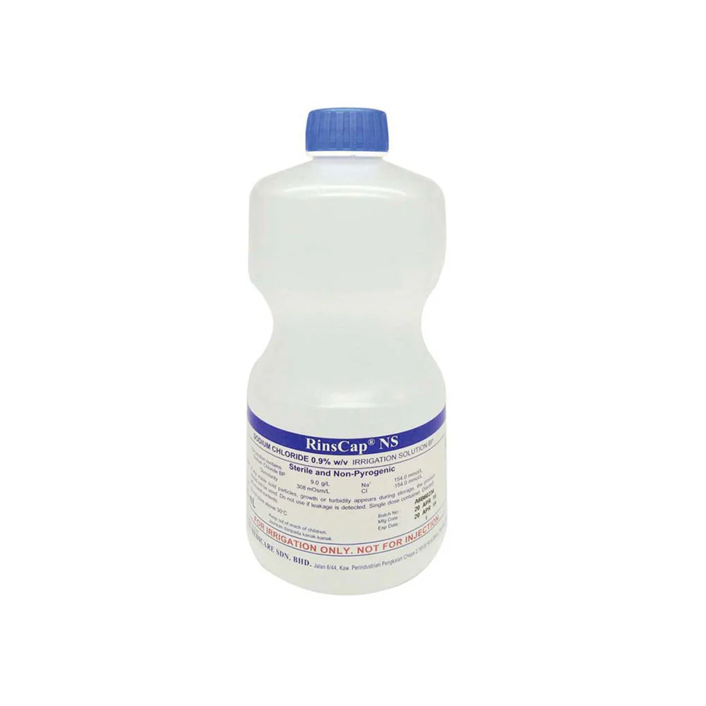 RINS NORMAL SALINE SODIUM CHLORIDE 0.9% FOR IRRIGATION (AIN) 1000ML