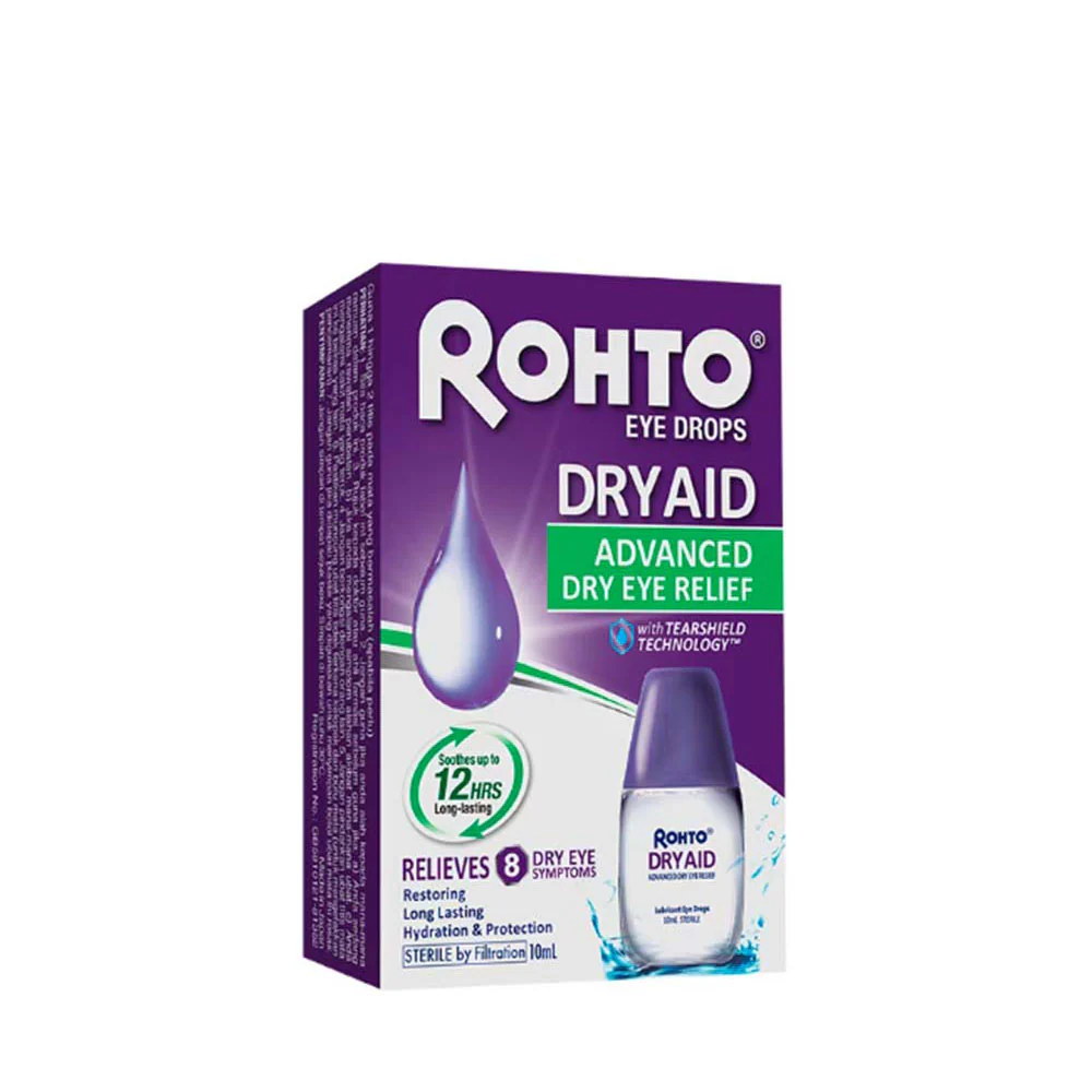 ROHTO DRY AID ADVANCED DRY EYE RELIEF EYE DROPS 10ML