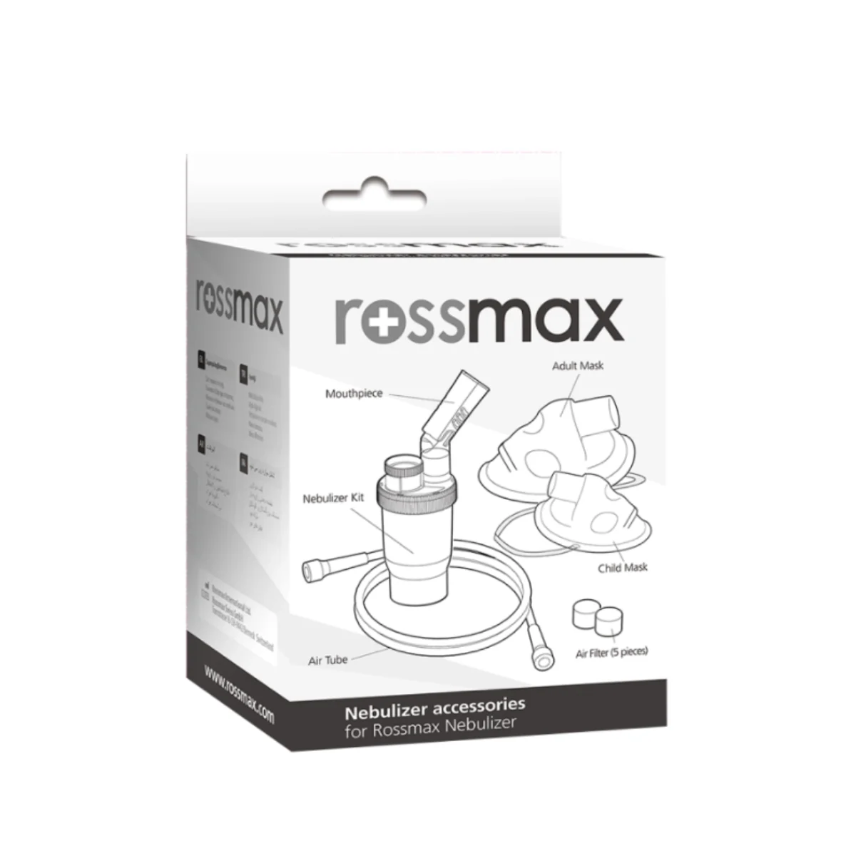 ROSSMAX NEBULIZER ACCESSORIES (FOR NB80 + NB500)