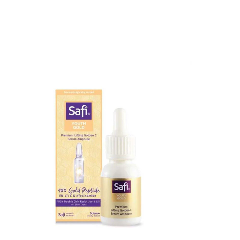 SAFI YOUTH GOLD ADVANCED FACE AND EYE AMPOULE 15ML