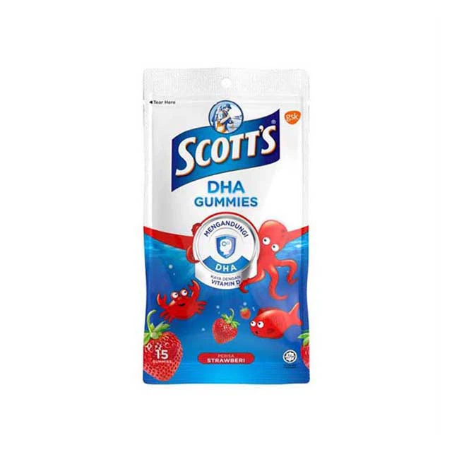 SCOTTS DHA GUMMIES STAWBERRY 15S