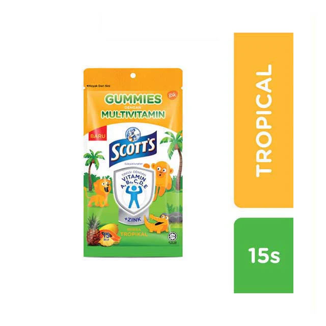 SCOTTS MULTIVITAMIN GUMMIES TROPIC 15S