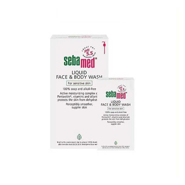 SEBAMED LIQUID FACE & BODY WASH 1L+200ML