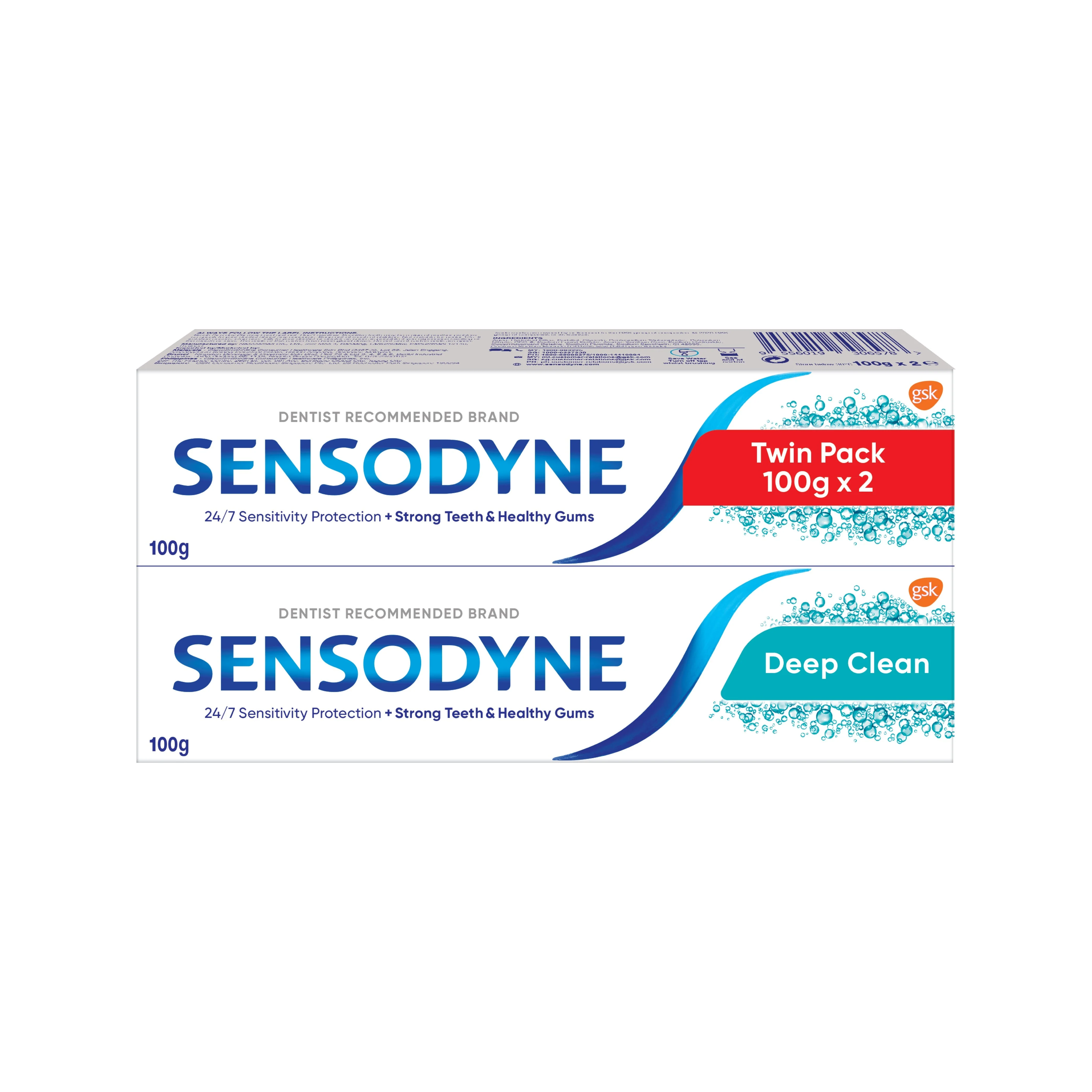 SENSODYNE DEEP CLEAN TOOTHPASTE 100G 2S