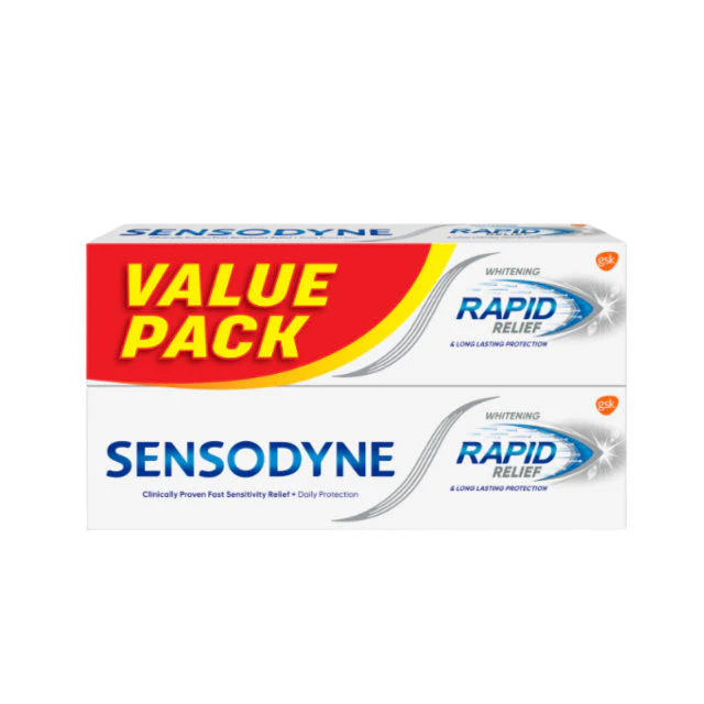 SENSODYNE RAPID RELIEF WHITE 100G X 2