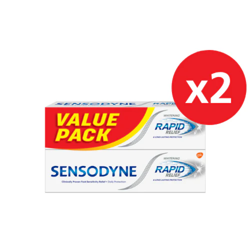 SENSODYNE RAPID RELIEF WHITE 100G X 4