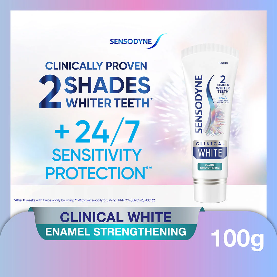 SENSODYNE TOOTHPASTE CLINICAL WHITE ENAMEL STRENGTHENING 100G - Image 2