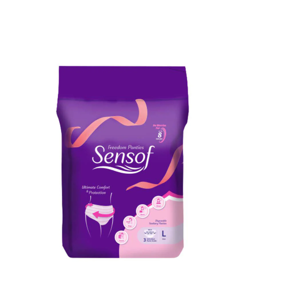 SENSOF LADIES SANITARY PANTIES L 3S