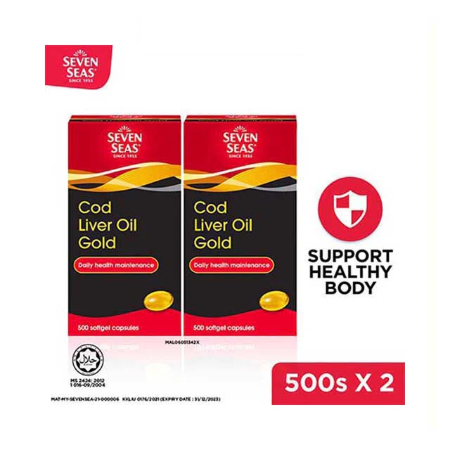 SEVEN SEAS COD LIVER OIL GOLD 500SX2