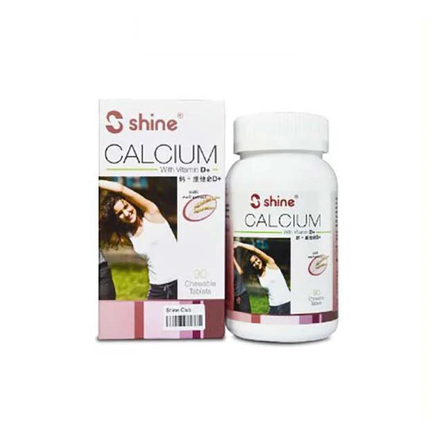 SHINE CALCIUM 300MG WITH VIT D PLUS 100IU 90S