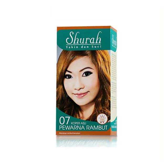 SHURAH PEWARNA RAMBUT 07-KOPER ASLI 40G