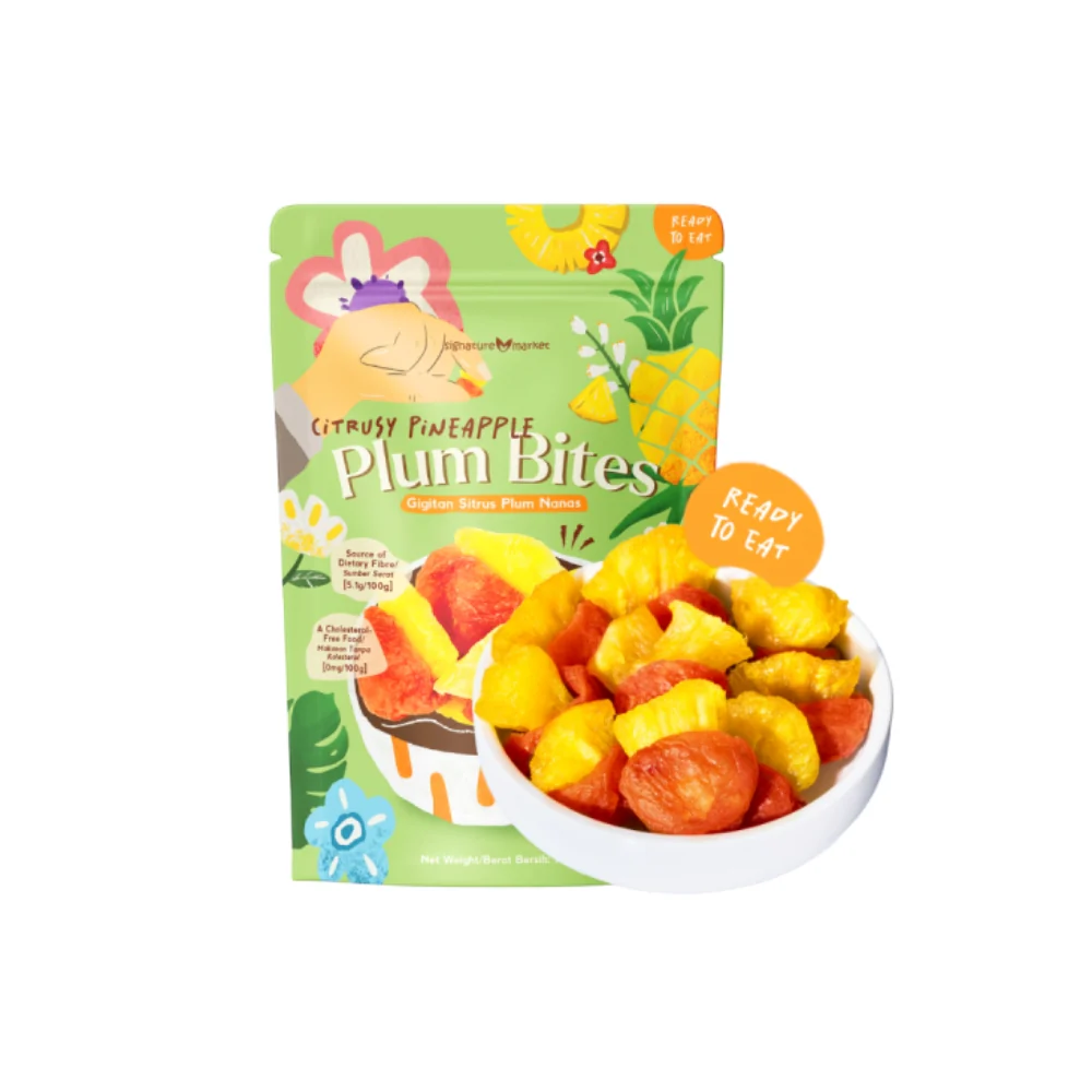 SIGNATURE MARKET CITRUSY PINEAPPLE PLUM BITES 70G