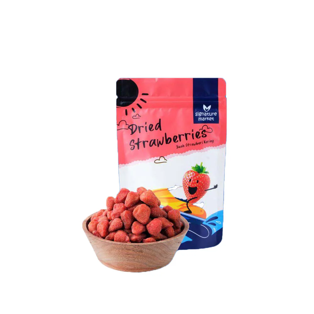 SIGNATURE MARKET DRIED STRAWBERRIES 100G