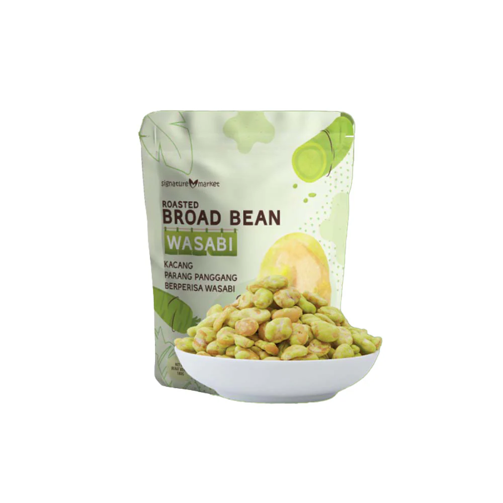 SIGNATURE MARKET ROASTED BROAD BEAN WASABI 180G