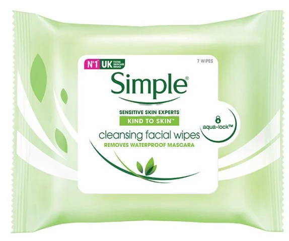 SIMPLE FACIAL CLEANSING WIPES 7S