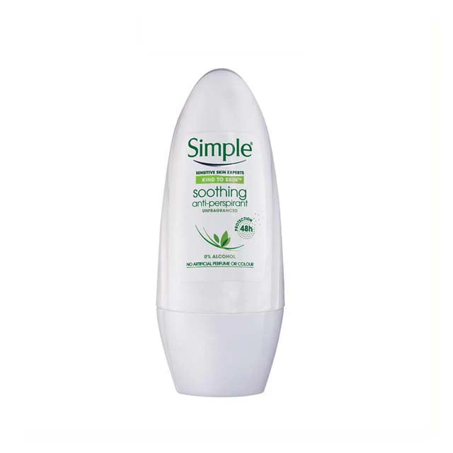 SIMPLE SOOTHING ANTI-PERSPIRANT ROLL ON 45ML