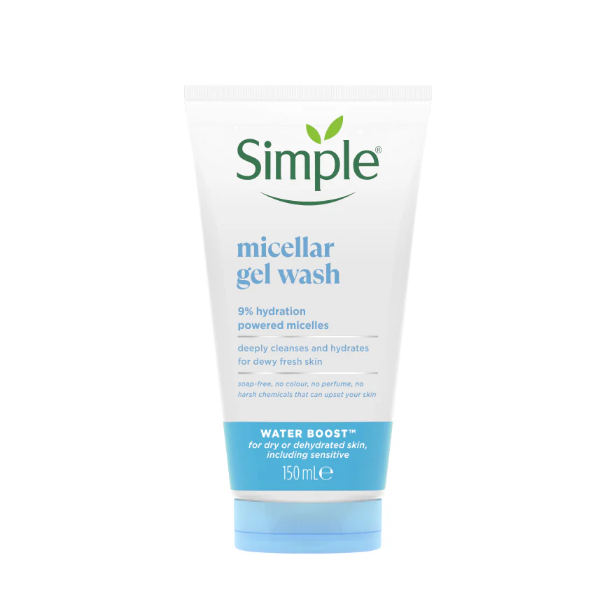 SIMPLE WATER BOOST MICELLAR FACIAL GEL WASH 150ML