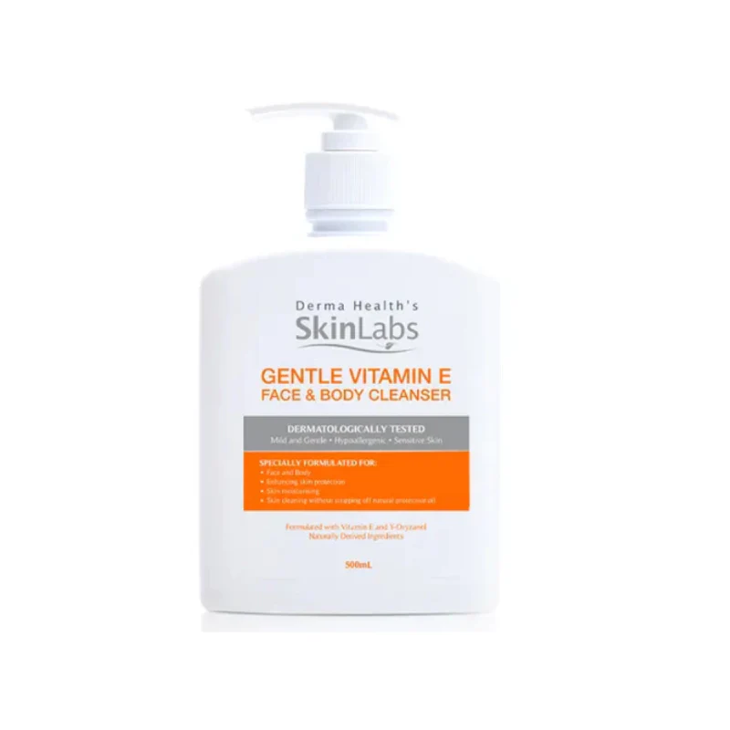 SKINLABS GENTLE VITAMIN E FACE & BODY CLEANSER 500ML