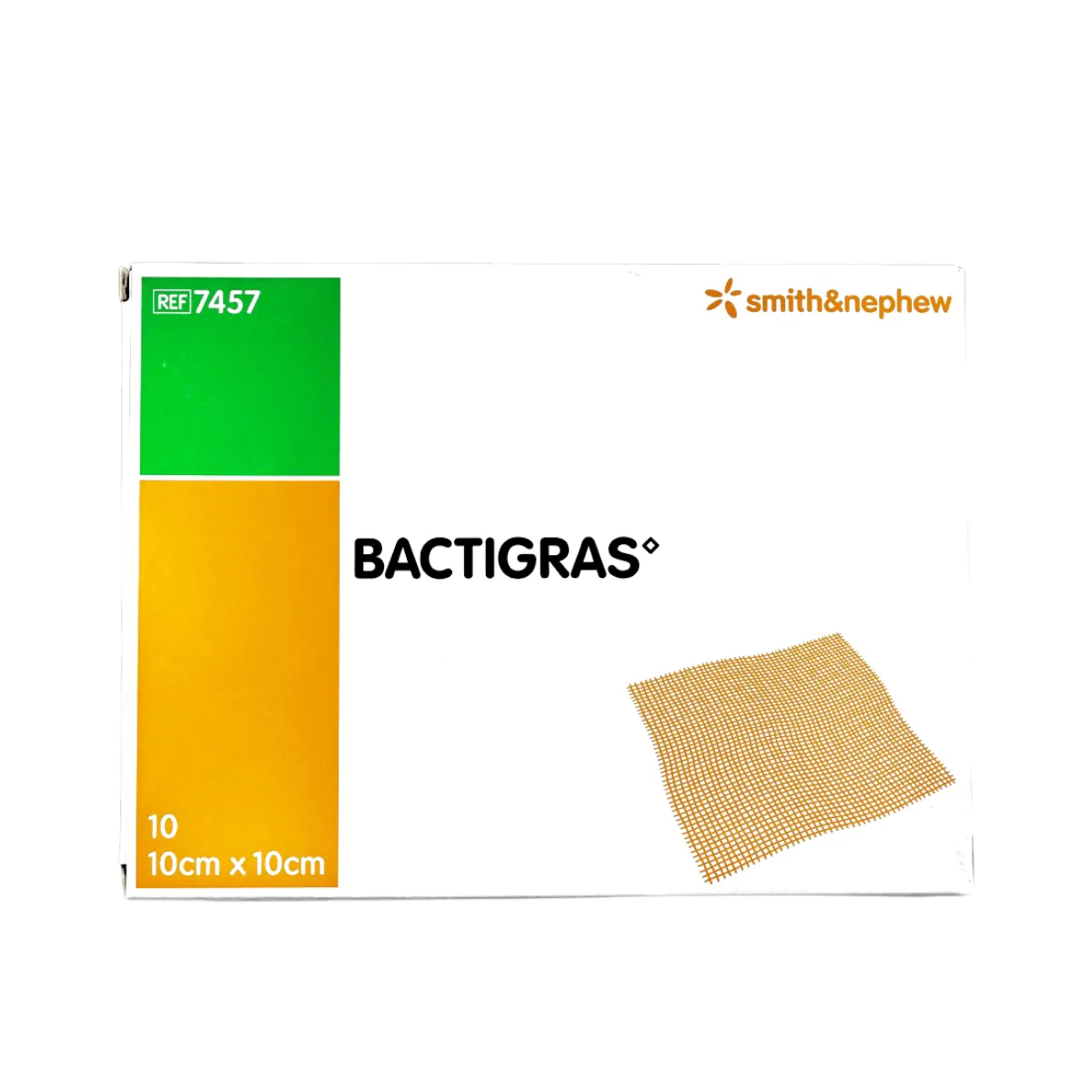 SMITH & NEPHEW BACTIGRAS 10CMX10CM 10S
