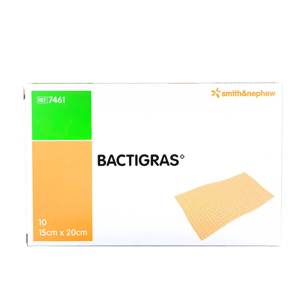 SMITH & NEPHEW BACTIGRAS 15CMX20CM 10S