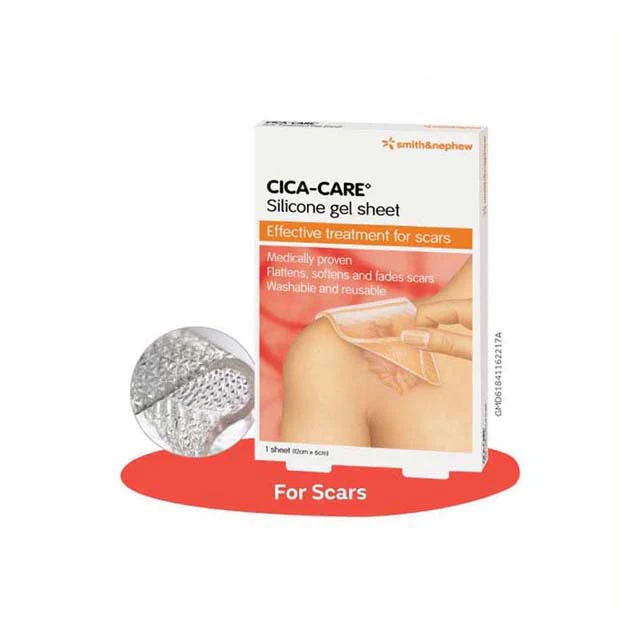 SMITH & NEPHEW CICA-CARE SILICONE GEL SHEET 12CMX6CM (83296N)