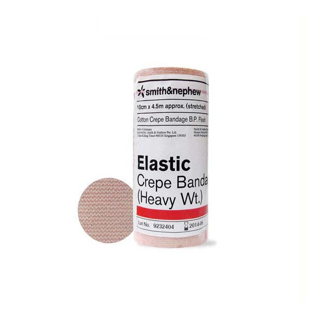 SMITH & NEPHEW ELASTIC CREPE BANDAGE HEAVY WEIGHT 10CMX4.5M (83208) 1S